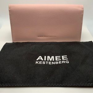 Aimee Kestenberg Blush Pink Leather Marietta wallet.